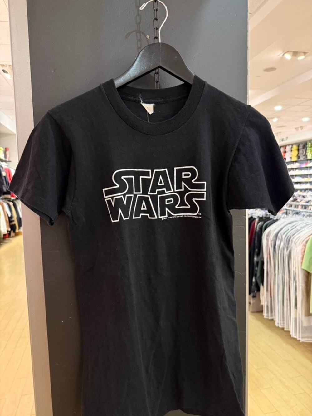 1977 Star Wars May The Force Be With You 70s Vintage TV Movie Promo Tee Shirt
